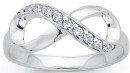 Sterling-Silver-Cubic-Zirconia-Infinity-Ring Sale