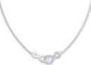 Sterling-Silver-Cubic-Zirconia-Interlock-Infinity-Necklet Sale