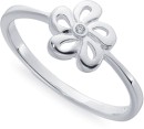 Sterling-Silver-Cubic-Zirconia-Flower-Ring Sale