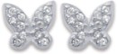 Sterling-Silver-Cubic-Zirconia-Butterfly-Studs Sale