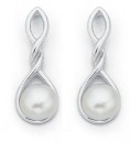 Sterling-Silver-Freshwater-Pearl-Twist-Studs Sale