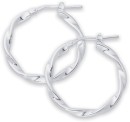 Sterling-Silver-20mm-Ribbon-Twist-Hoops Sale