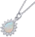 Sterling-Silver-Created-Opal-Cubic-Zirconia-Pendant-with-Chain Sale
