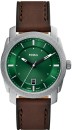 Fossil-Machine-Green-Dial-Brown-Leather-Strap-Gents-Watch Sale