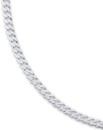 Sterling-Silver-55cm-Diamond-Cut-Curb-Gents-Chain Sale
