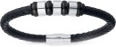 Stainless-Steel-Black-Plaited-Gents-Bracelet Sale
