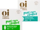 Oi-100-Ultra-Thin-Organic-Cotton-Pads-Regular-or-Super-10-Pack Sale