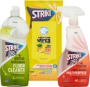 Strike-Cleaning-Wipes-50-100-Pack-or-Strike-Floor-Cleaner-750ml-or-Strike-Cleaning-Triggers-750ml Sale