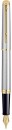 Waterman-Hemisphere-Stainless-Steel-Fountain-Pen-Gold-Trim Sale
