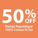 50-off-Design-Republique-100-Cotton-PJ-Set Sale
