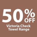50-off-Victoria-Check-Towel-Range Sale