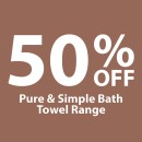 50-off-Pure-Simple-Bath-Towel-Range Sale