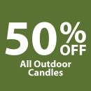 50-off-All-Outdoor-Candles Sale