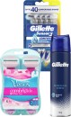 Gillette-Sensor-3-4-Pack-Venus-Comfortglide-2-Pack-or-Shave-Gel-195g Sale