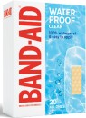 NEW-Band-Aid-Waterproof-Clear-20-Pack Sale