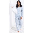 Gracious-Living-Leaf-Flannelette-Pj-Set-Blue Sale