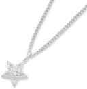 Sterling-Silver-Cubic-Zirconia-Star-Pendant Sale