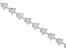 Sterling-Silver-Cubic-Zirconia-Stars-Bracelet Sale