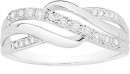 9ct-White-Gold-Diamond-Crossover-Ring Sale