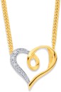 9ct-Diamond-Set-Heart-Loop-Pendant Sale