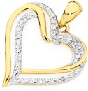 9ct-Diamond-Open-Heart-Pendant Sale