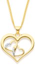 9ct-Diamond-Hearts-Pendant Sale