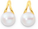 9ct-Freshwater-Pearl-Split-Top-Studs Sale
