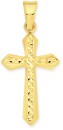 9ct-16mm-Diamond-Cut-Flute-Cross-Pendant Sale