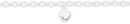 Sterling-Silver-Puff-Heart-On-Belcher-Bracelet-17cm Sale