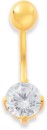 9ct-6mm-Cubic-Zirconia-Belly-Bar Sale