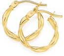 9ct-2x10mm-Entwined-Twist-Hoop-Earrings Sale