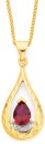 9ct-Created-Ruby-Diamond-Pendant Sale