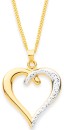 9ct-Two-Tone-Heart-Pendant Sale