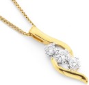 18ct-3-Stone-Diamond-Pendant Sale