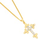 9ct-Diamond-Cross-Pendant Sale