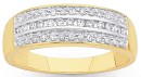 9ct-3-Row-Diamond-Ring Sale