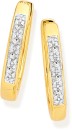 9ct-Diamond-Pave-Huggie-Earrings Sale