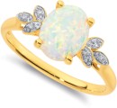 9ct-Created-Opal-Diamond-Ring Sale