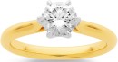 14ct-Solitaire-Element-Lab-Diamond-Ring-with-6-Claws Sale