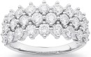 10ct-White-Gold-Element-Lab-Diamond-3-Row-Ring Sale