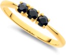 9ct-Black-Sapphire-Ring Sale