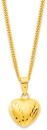 9ct-10mm-Diamond-Cut-Heart-Pendant-with-Texture Sale