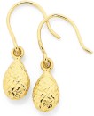 9ct-Diamond-Cut-Pear-Drop-Earrings Sale