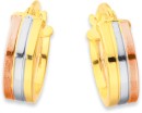 9ct-Tri-Tone-Stripe-Hoops Sale