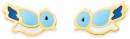 9ct-Enamel-Bluebird-Stud-Earrings Sale