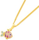 9ct-Pink-Enamel-Fish-Pendant Sale