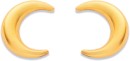 9ct-Crescent-Moon-Studs Sale