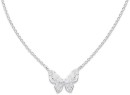 Sterling-Silver-Cubic-Zirconia-Fancy-Butterfly-Necklet Sale