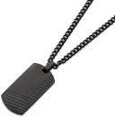 Chisel-Stainless-Steel-Black-Lined-Dogtag-Pendant Sale