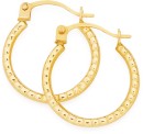 9ct-10mm-Beaded-Hoop-Earrings Sale